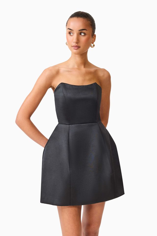 Elliatt Manon Tulip Mini Dress - Black