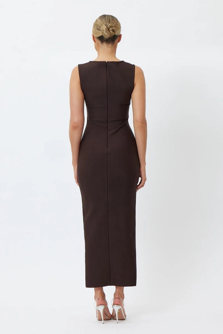 Bianca & Bridgett Hadley Midi Dress - Chocolate