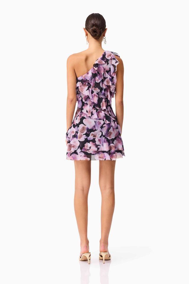 Elliatt Solene Mini Dress - Purple Floral
