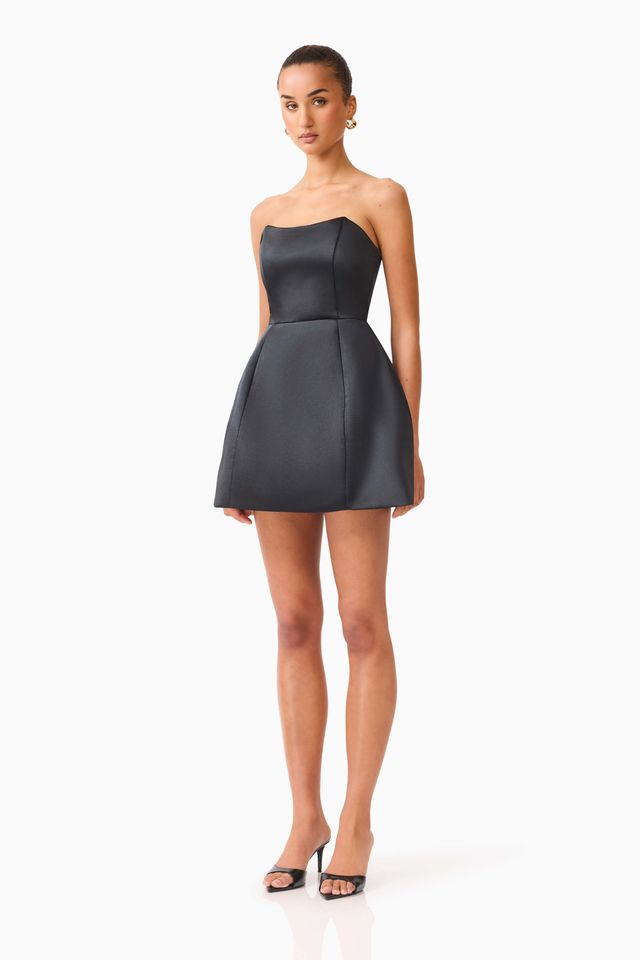 Elliatt Manon Tulip Mini Dress - Black