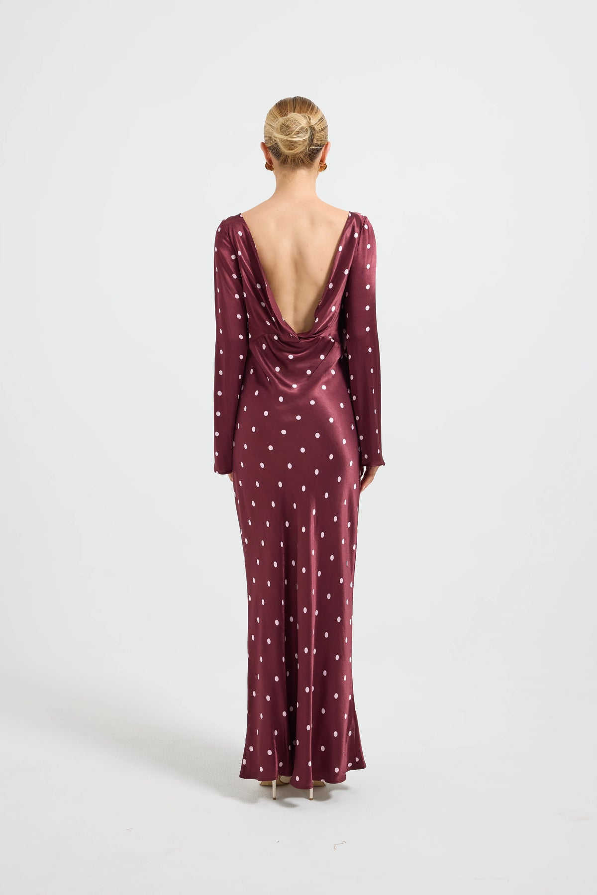 Pasduchas Rowan Sleeve Midi Dress - Cherry & Pink Spot