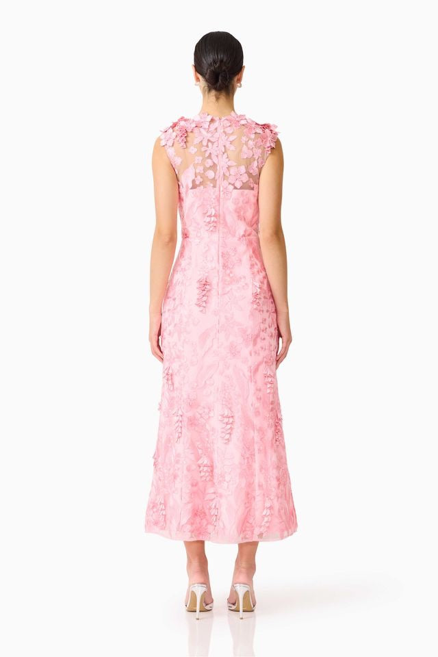 Elliatt Monique High Neck Gown - Pink