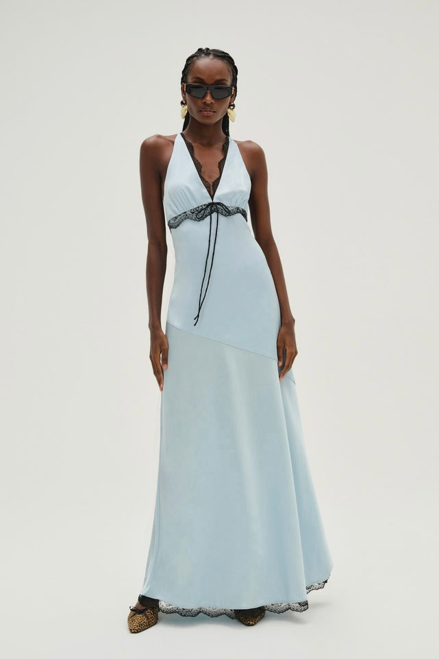 For Love & Lemons Mariella Maxi Dress - Blue - Dress Hire AU For Love & Lemons Mariella Maxi Dress - Blue - Dress Hire AU