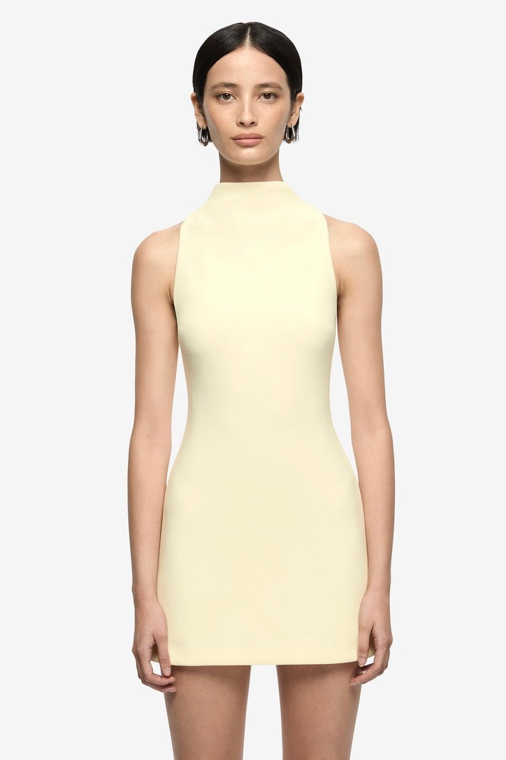 Bec & Bridge Gemma Racer Mini Dress - Lemon Sorbet