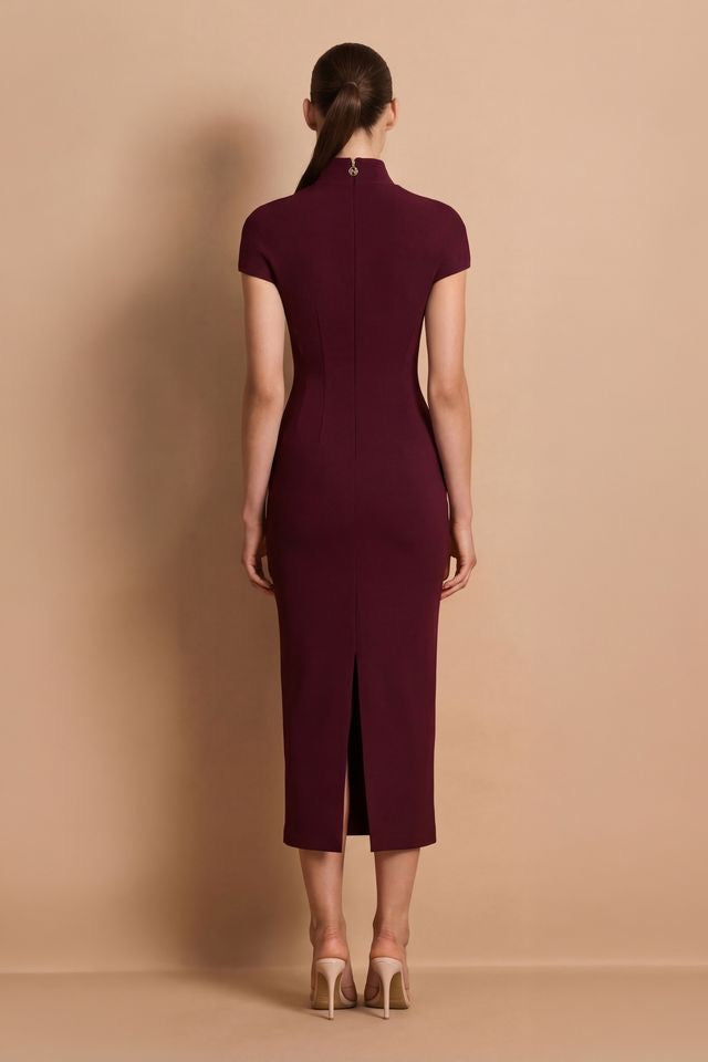 Nookie Dominique Midi Dress - Wine