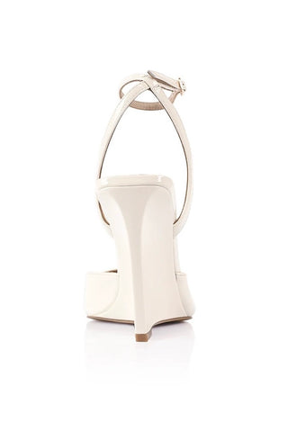 Lana Wilkinson Mona Wedge - Ivory Patent Leather