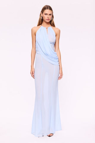 Suboo Annalese Draped Gown - Ice Blue