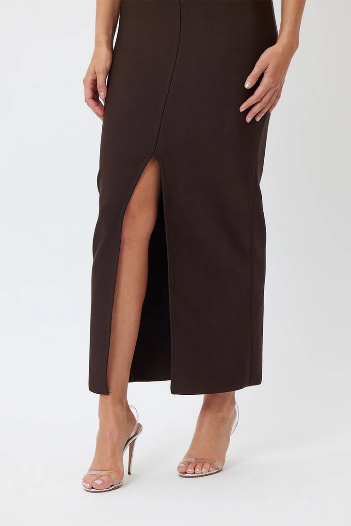 Bianca & Bridgett Hadley Midi Dress - Chocolate