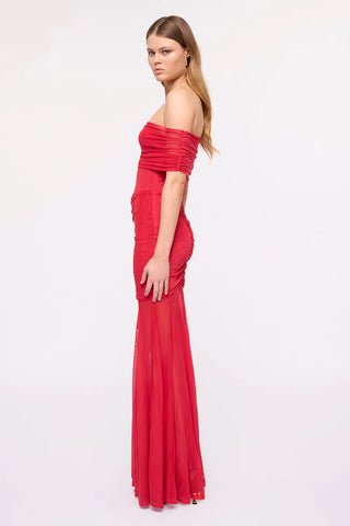 Suboo Phoenix Bustier Maxi Dress - Red