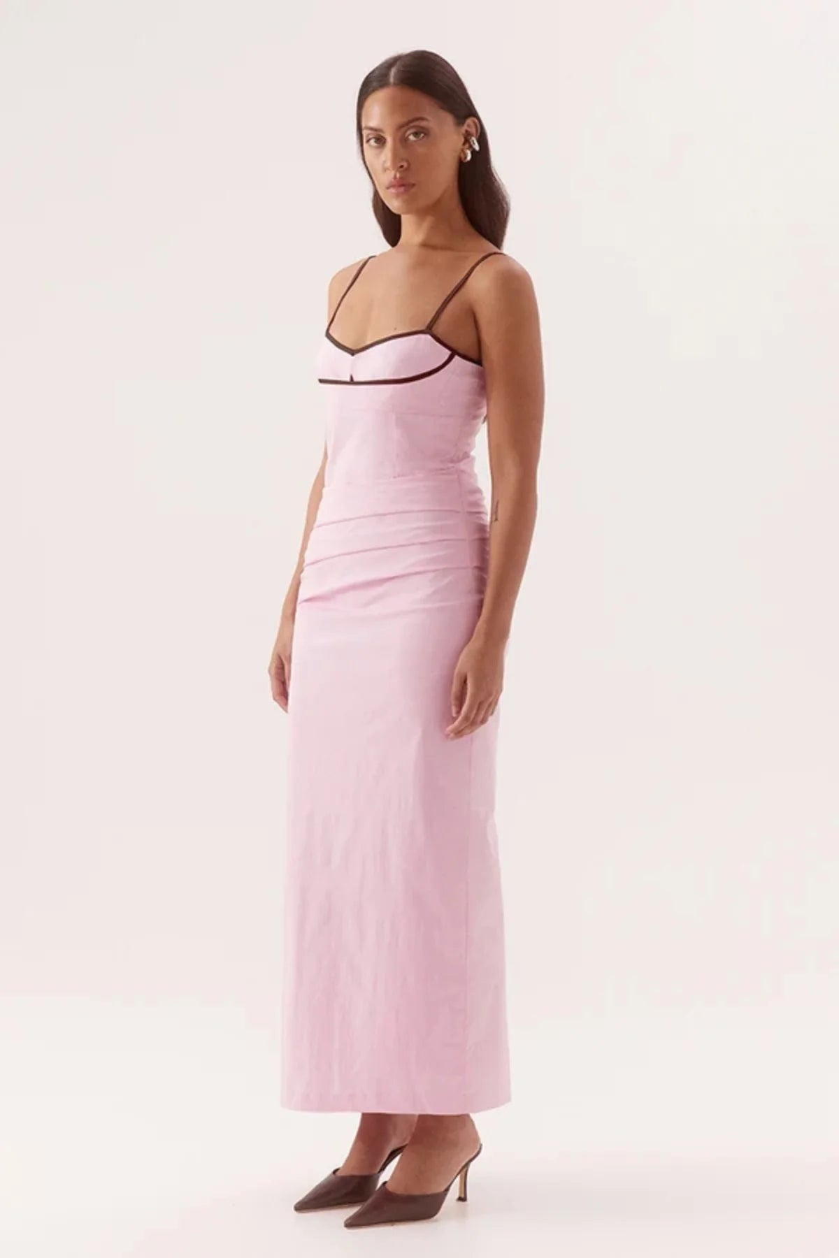 Sovere Britta Dress - Peony/Choc