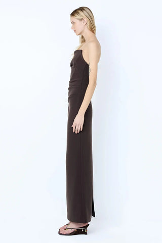 Bec & Bridge Lior Strapless Dress- Espresso