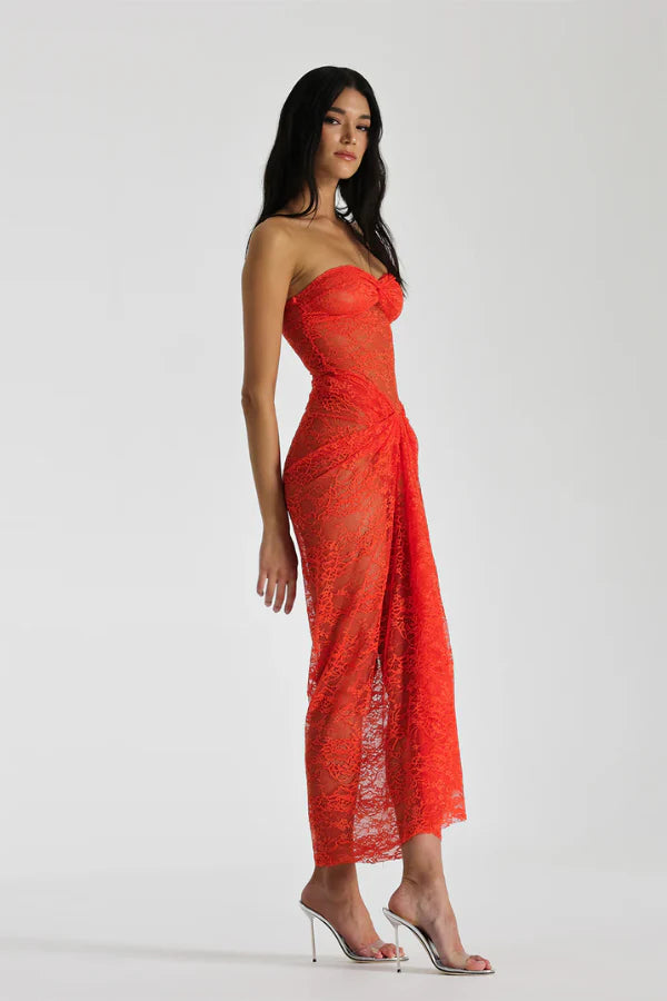 Natalie Rolt Naomi Dress - Tangerine