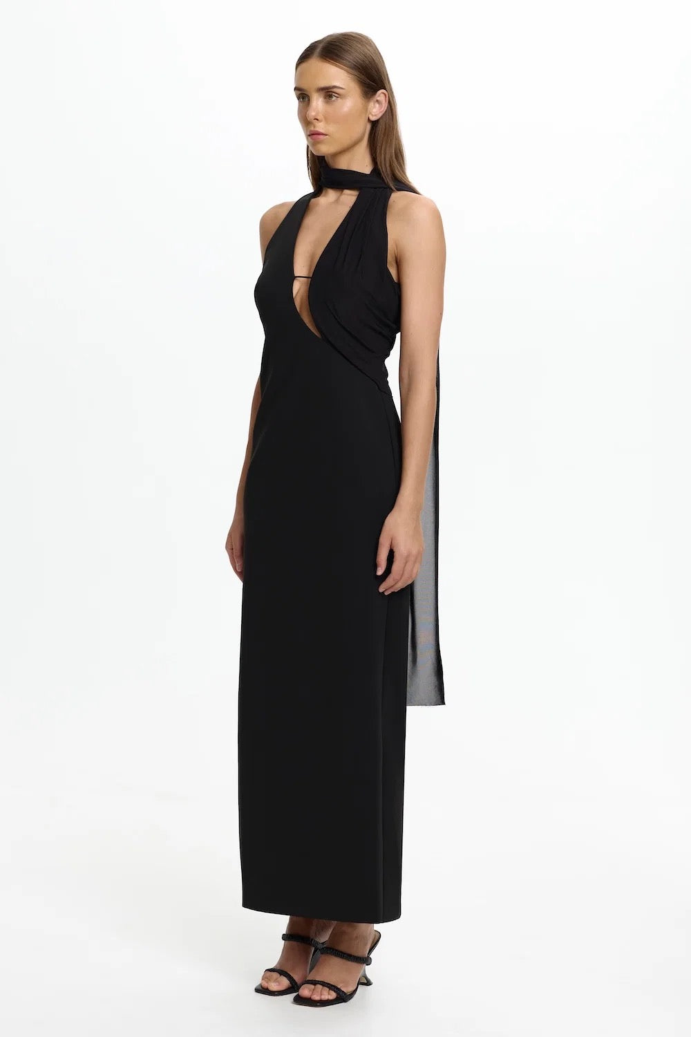 Significant Other Edda Scarf Dress - Black