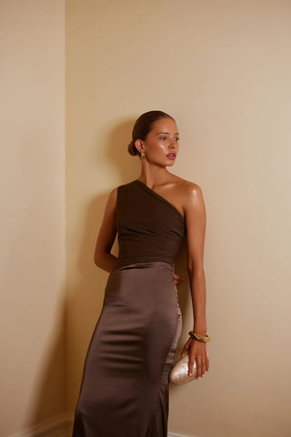 Elle Zeitoune Shay Dress - Espresso