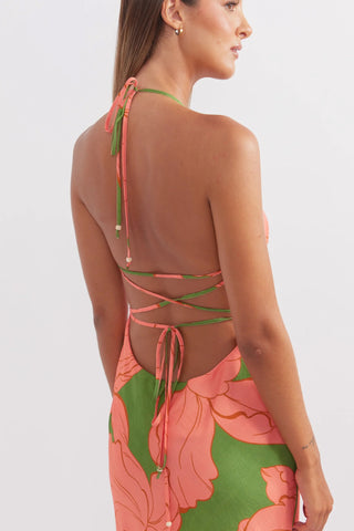 Pasduchas Artemis Midi Dress - Watermelon