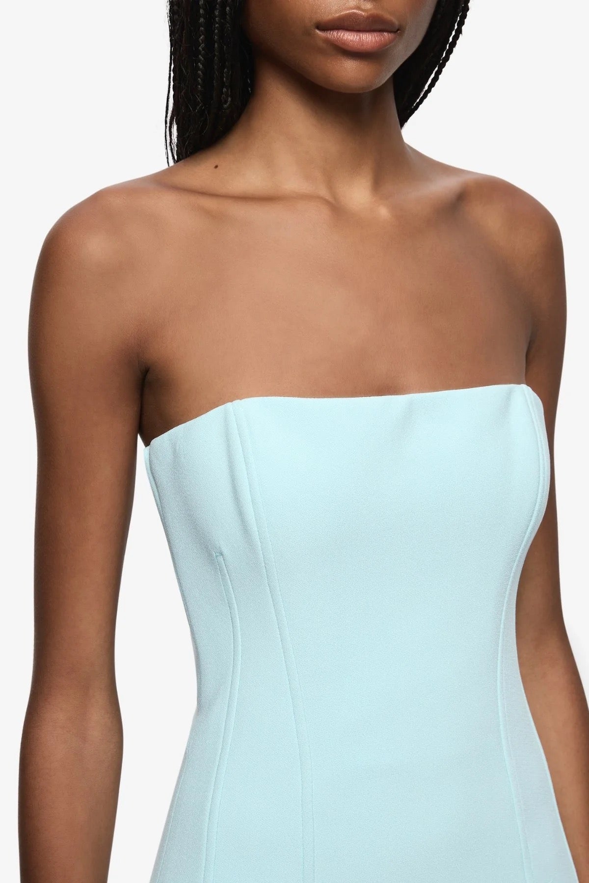 Bec & Bridge Romee Strapless Maxi Dress - Glacier Blue