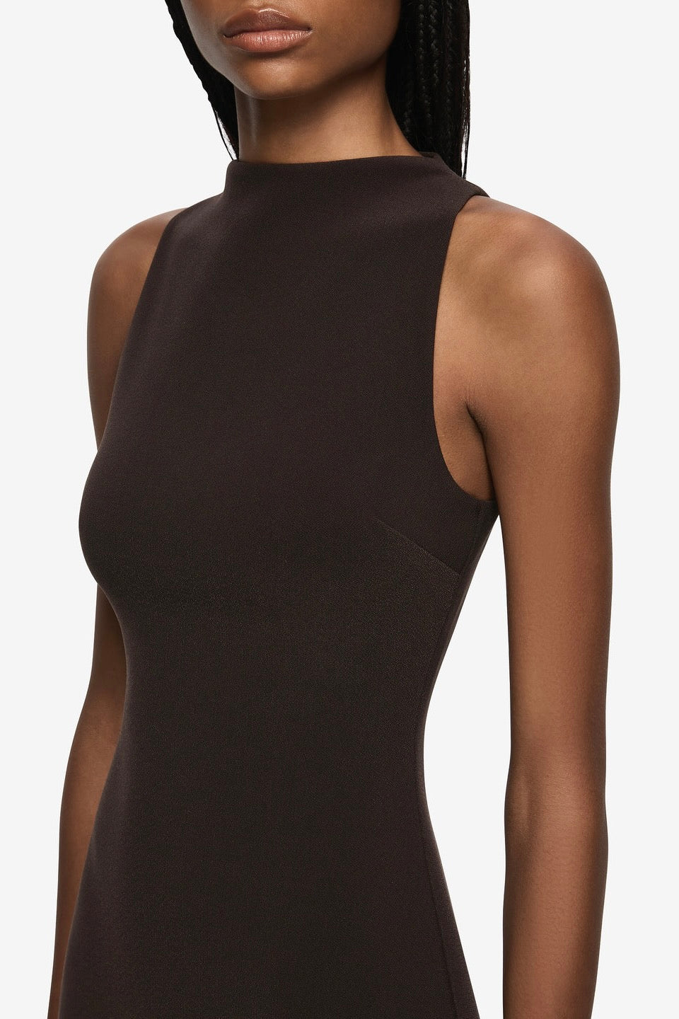 Bec & Bridge Gemma Racer Mini Dress - Espresso