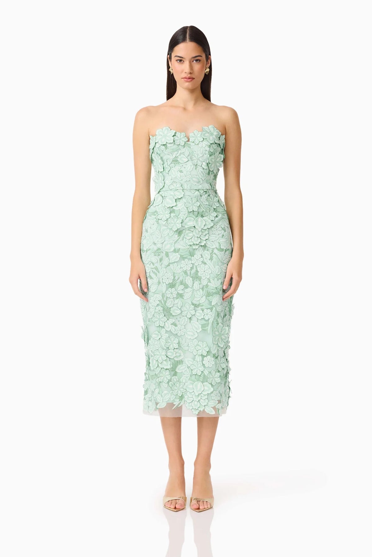 Elliatt Roseate Midi Dress - Mint Green