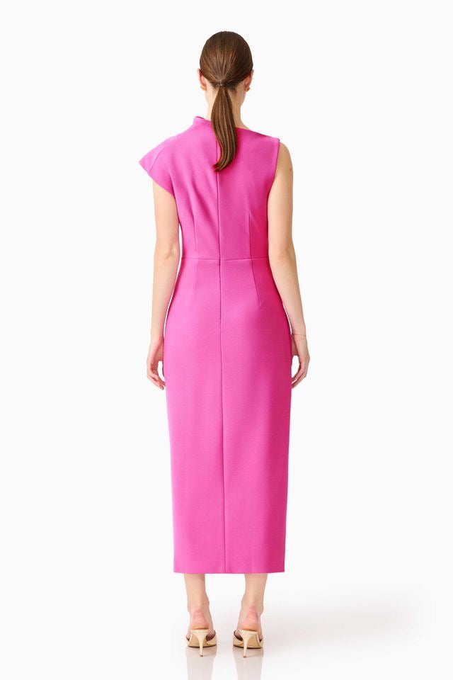Elliatt Chantal Asymmetrical Midi Dress - Pink