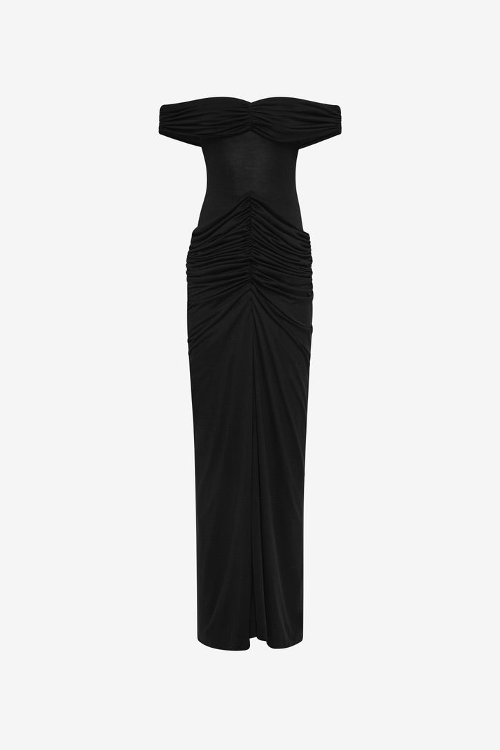 Misha Polaris Cupro Dress - Black