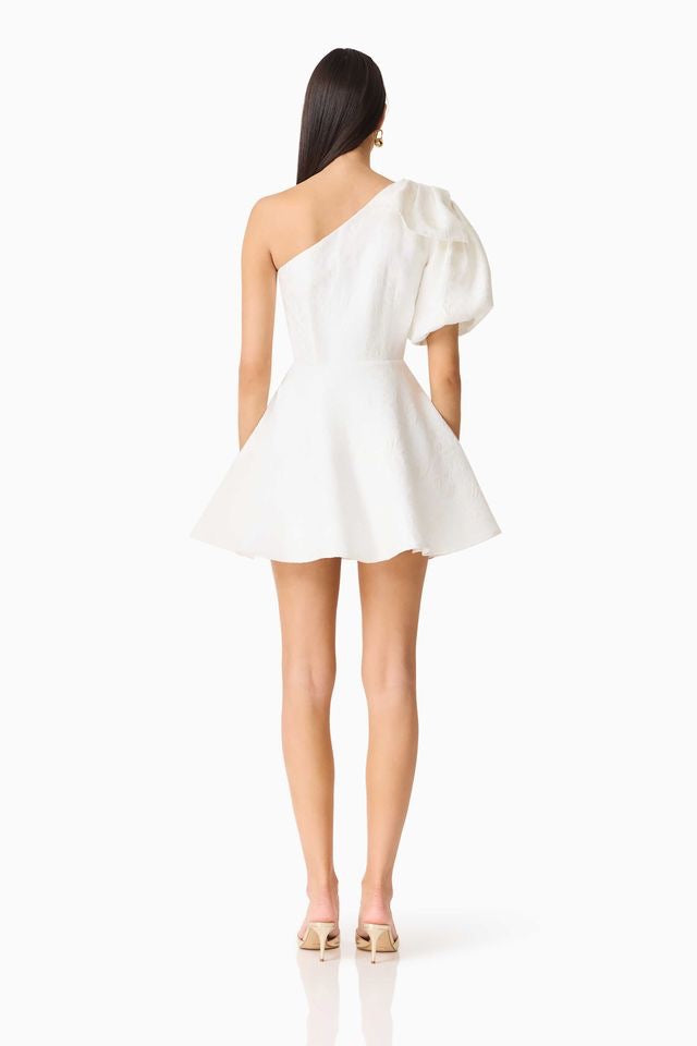 Elliatt Saffron Asym Mini Dress - White