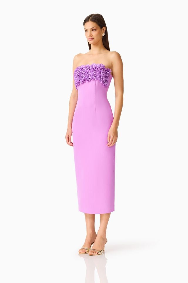 Elliatt Solenne Column Midi Dress - Orchid