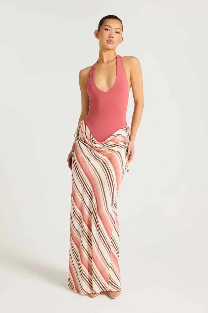Benni Archie Maxi Dress - Melon Stripe