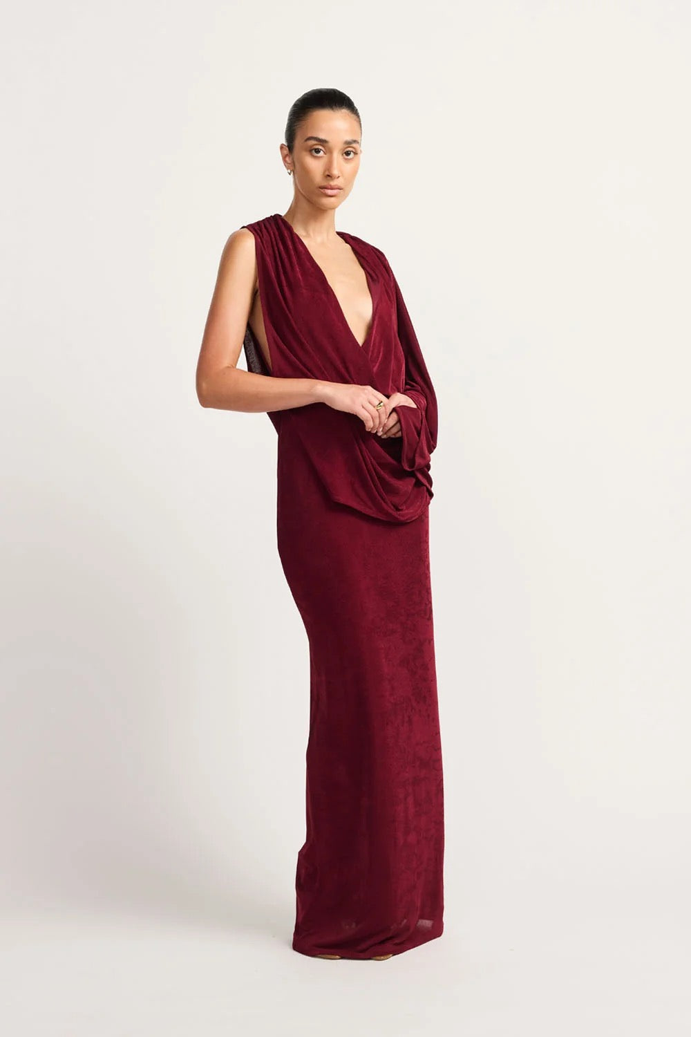 Tojhà Lenita Dress - Plum Liqueur