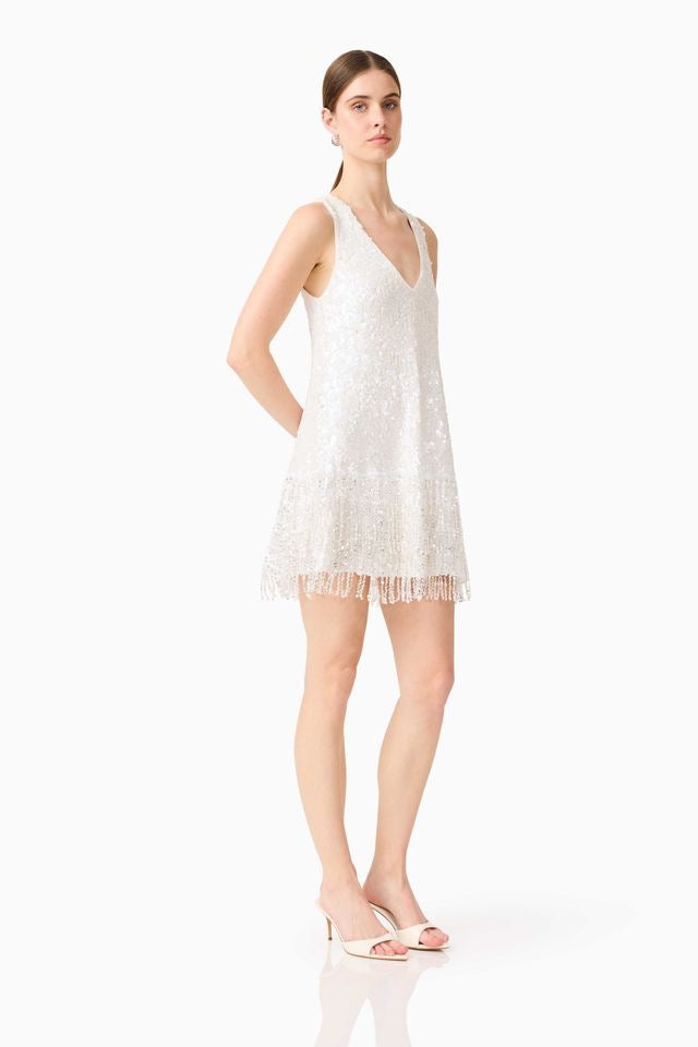 Elliatt Alessia Shift Mini Dress - White
