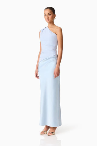 Elliatt Skye One Shoulder Gown - Baby Blue
