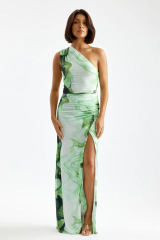 Lexi Viola Dress - Matcha Swirl