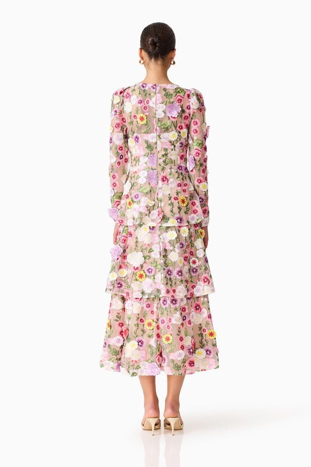 Elliatt Neve Gown - Nude Multi Floral