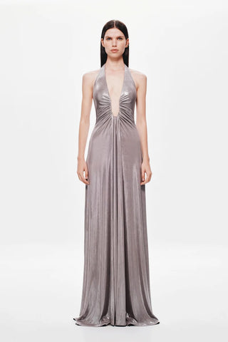 Misha Jennifer Foil Dress - Black