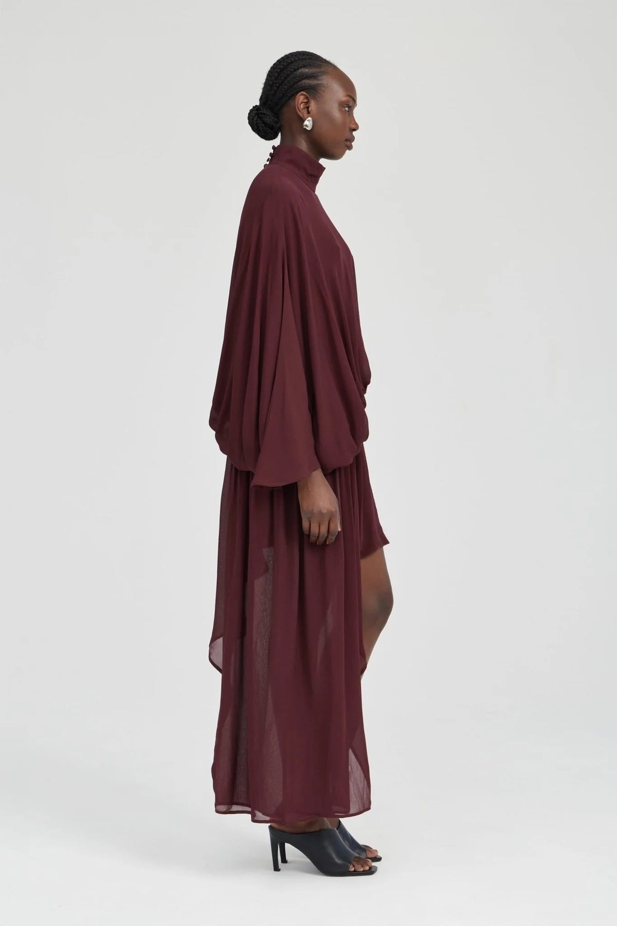 Third Form Suspension Asymmetric Mini Dress - Merlot
