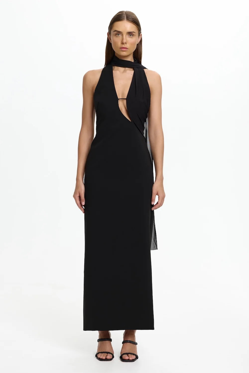 Significant Other Edda Scarf Dress - Black