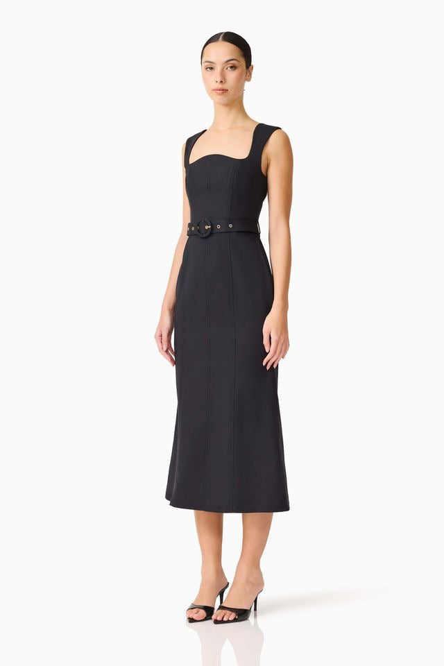 Elliatt Nydia Fit & Flare Maxi Dress - Black