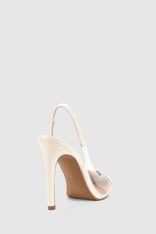 Lana Wilkinson Remi Pump Heels - Ivory Patent Leather