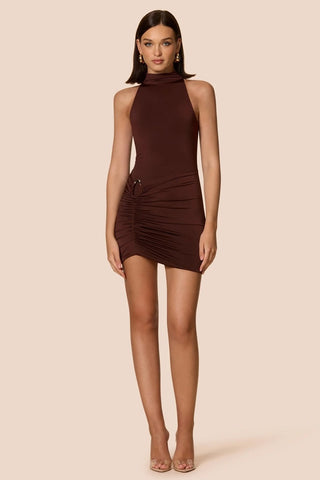 Nookie Leonie Mini Dress - Cocoa