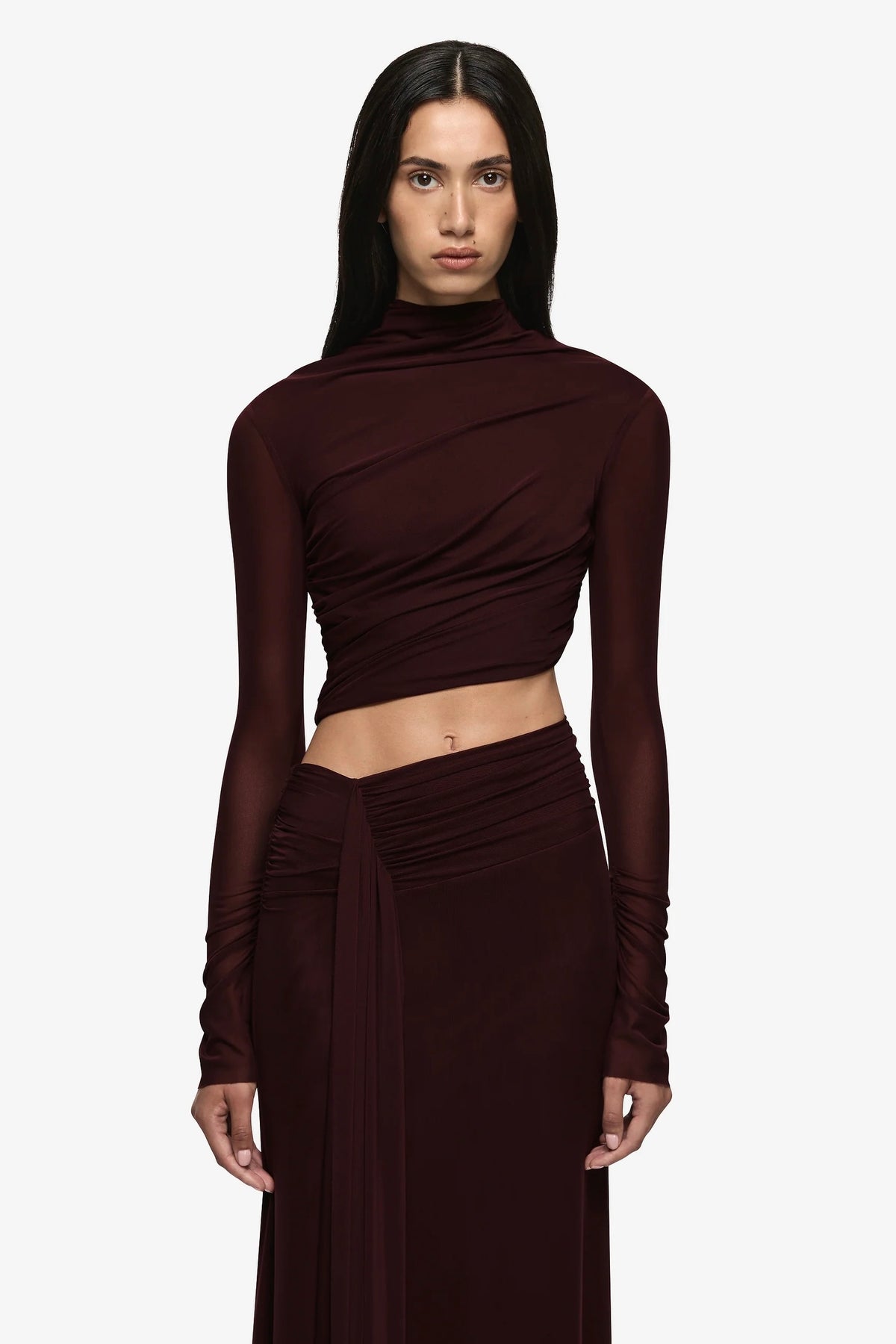 Bec & Bridge Conni Long Sleeve Maxi Dress - Plum