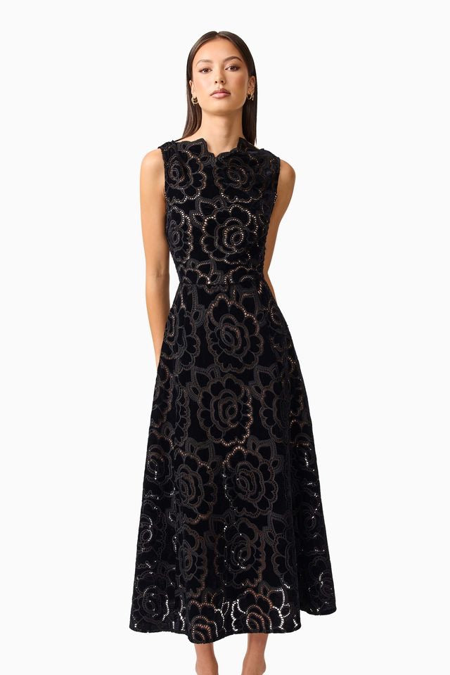 Elliatt Eris Midi Dress - Black