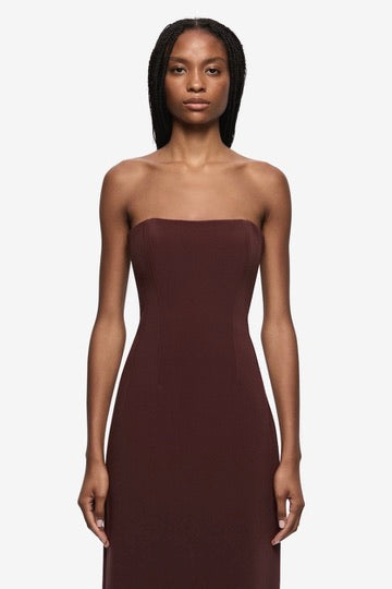 Bec & Bridge Romee Strapless Maxi Dress - Raisin