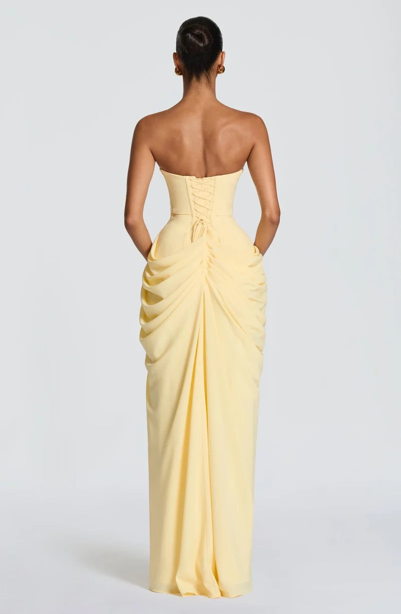 Babyboo Cyra Maxi Dress - Lemon