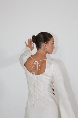 The Wolf Gang Thea Maxi Dress - Porcelain