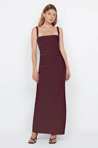 Bec & Bridge Leora Tuck Maxi Dress - Plum
