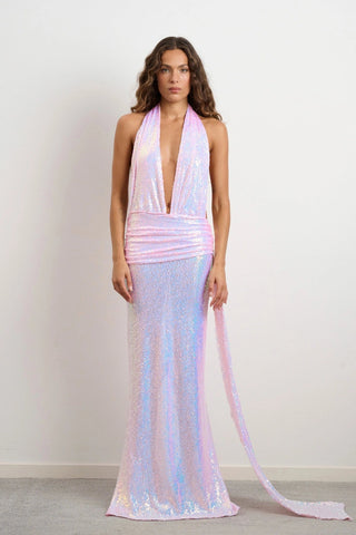 Džo Georgia Dress - Sequin Pink Candy