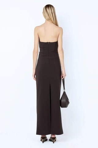 Bec & Bridge Lior Strapless Dress- Espresso