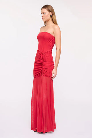 Suboo Phoenix Bustier Maxi Dress - Red