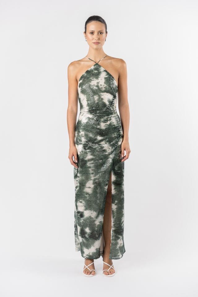 One Fell Swoop Yuki Maxi Dress - Midori Shibori