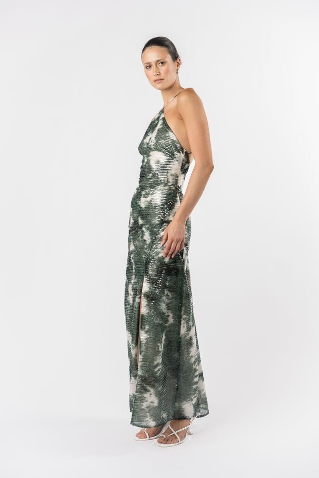 One Fell Swoop Yuki Maxi Dress - Midori Shibori