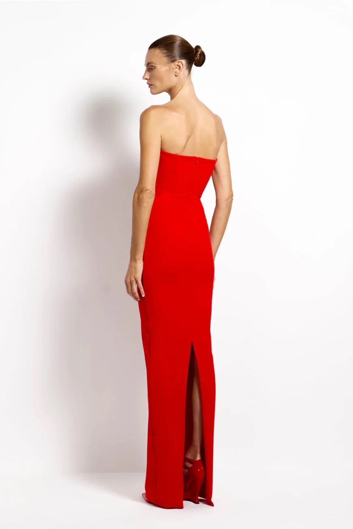 Effie Kats Addison Gown - Cherry Red